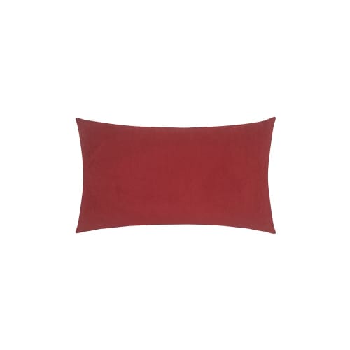 Lumbar Pillow, 100% Polyester Fill, Pop of Color, Zipper, 12x22, Red